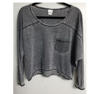 UO distressed gray sweatshirt